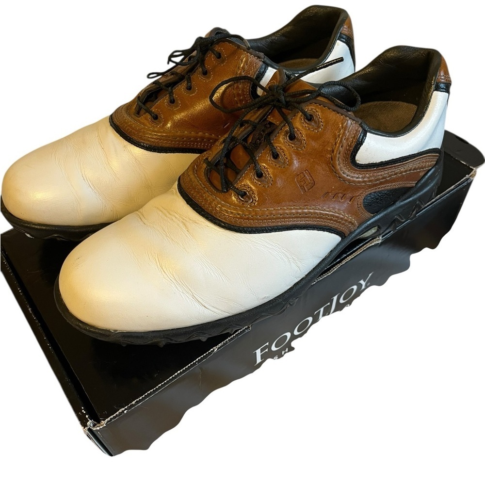 FootJoy 54024 Contour Series Men’s Golf Shoes Size 10 Leather Athlesure